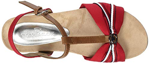 Tom Tailor 8092214, Zapatillas Mujer, Rojo (Red 00004), 43 EU