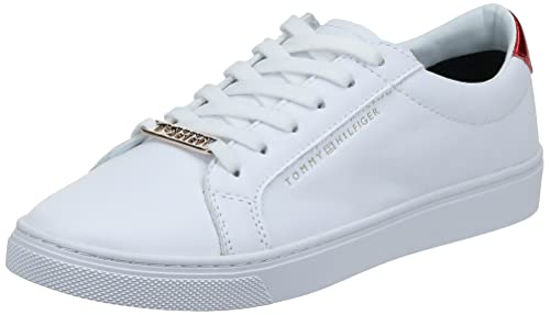 Tommy Hilfiger Essential Sneaker, Zapatillas Mujer, Blanco (RWB 020), 40 EU