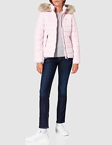 Tommy Jeans Tjw Essential-Chaqueta con Capucha, Romantic Pink, M para Mujer