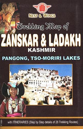 Treeking Map of Zanskar and Ladakh: With Itineraries