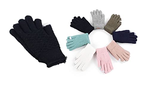 Trendcool Guantes Termicos Mujer Guantes Invierno Lana Guantes Frio Guantes Mujer Invierno (M9)