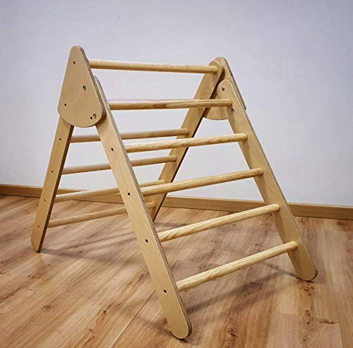 Triángulo- Escalera Pikler plegable. Fabricado en España.