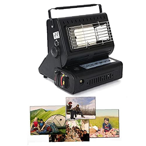 Tsikuxm Compact Gas Heater Portable Compact Mobile Caravan Outdoor Heat Lamp Butane for Fishing Camping Hicking Patio Indoors