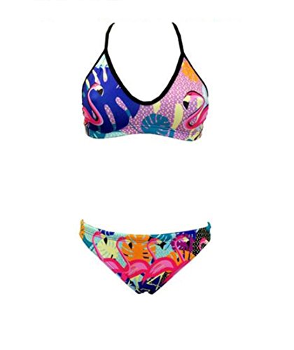 Turbo Power Flamingo Bragas de Bikini, Multicolore, Medium para Mujer
