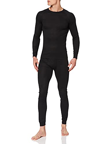Ultrasport Thermal Underwear Set Conjunto, Hombre, Negro, S