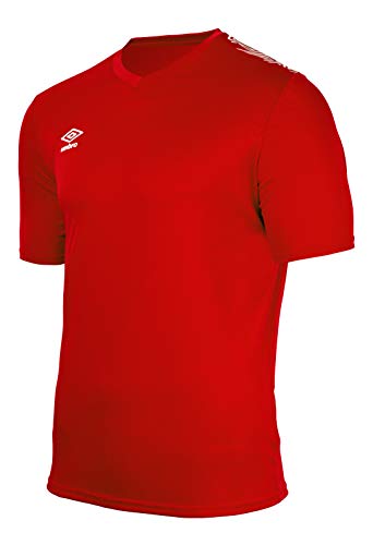 UMBRO 22000I Camiseta de Entrenamiento, Hombre, Rojo, L