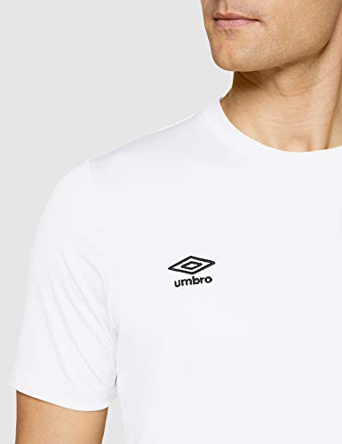 UMBRO Oblivion Camiseta de fútbol, Hombre, Blanco, S