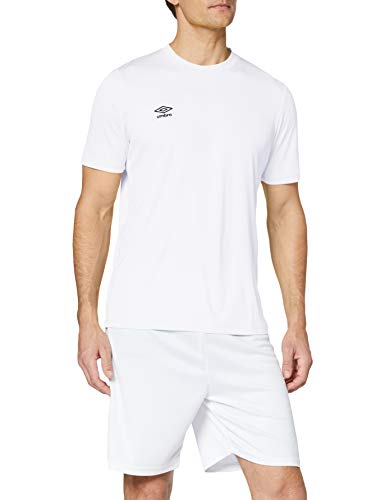 UMBRO Oblivion Camiseta de fútbol, Hombre, Blanco, S