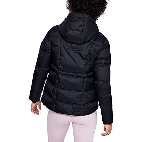 Under Armour Armour Down Hooded Jkt Chaqueta, Mujer, Negro, LG