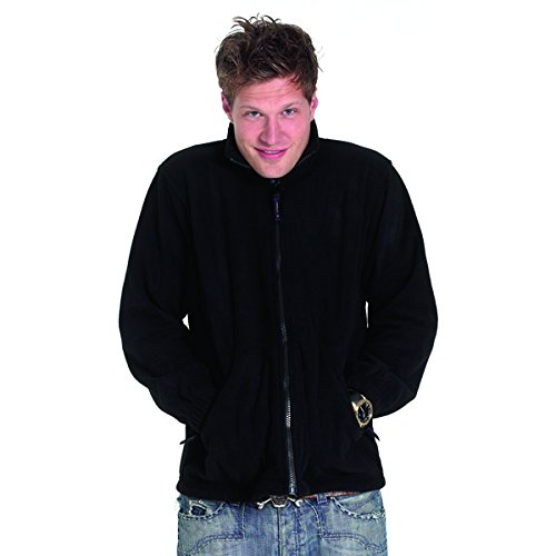 Uneek clothing UC601 - Chaqueta de forro polar con cremallera completa Premium (380 g/m²), color carbón