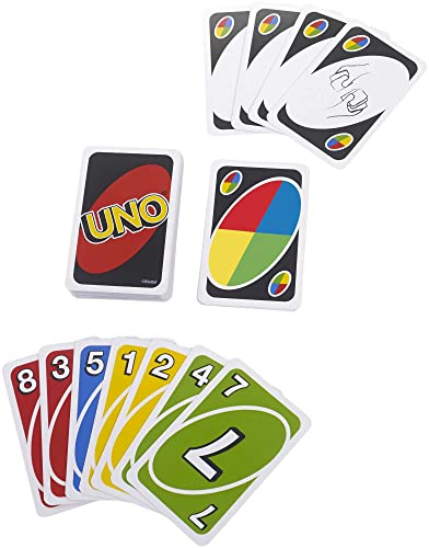 UNO Original - Juego de Cartas Familiar - Clásico - Baraja Multicolor de 112 Cartas - De 2 a 10 Jugadores - Para Niños y Adultos - Regalo para 7+ Años