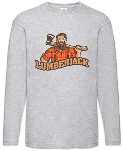 Urban Backwoods Lumberjack Vi Long Sleeve T-Shirt De Manga Larga Gris Talla 4XL