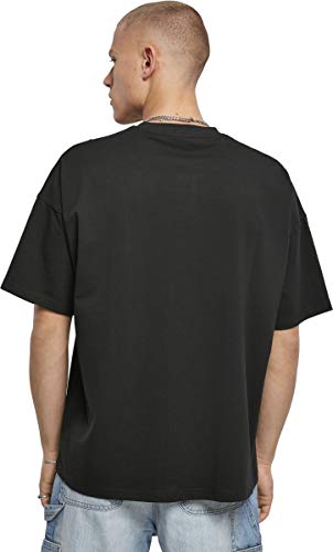 Urban Classics Oversized Henley tee Camiseta, Negro, XXXL para Hombre