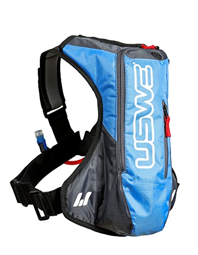 USWE Sports A2 Challenge Hydropack 201221 - Mochila de hidratación para Adultos 41.0 x 32.0 x 8.0 cm, Color Azul/Gris, 1.5 litros