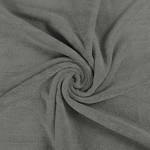 Utopia Towels - Conjunto de Toallas de baño (Paquete de 4, 69 x 137 cm) Toallas de algodón 100 por ciento Ring-Spun para Hotel y SPA, máxima suavidad y Altamente Absorbente (Gris)
