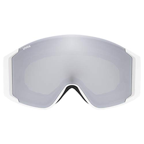 Uvex g.GL 3000 TO Gafas de esquí, Adultos Unisex, White Mat/Silver-Clear, One Size