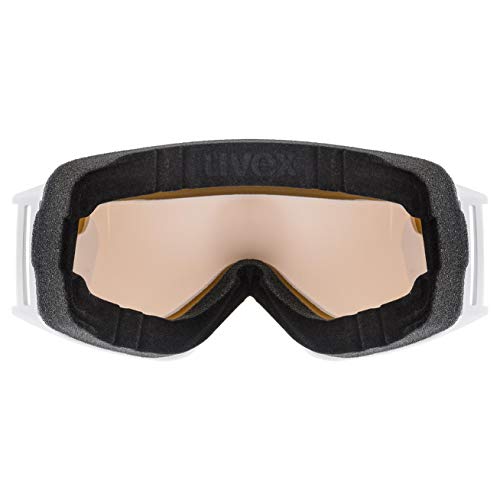 Uvex g.GL 3000 TO Gafas de esquí, Adultos Unisex, White Mat/Silver-Clear, One Size