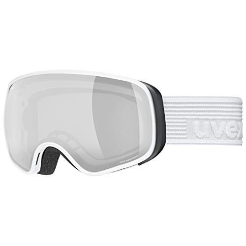 uvex scribble FM sph Gafas de esquí, Juventud unisex, white/silver-clear, one size