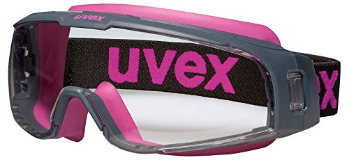 Uvex U-Sonic Supravision Excellence - Gafas protectoras (transparente/antracita/rosa)