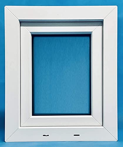 (V02M) Ventana PVC 500x600 Blanca Oscilobatiente Izquierda Vidrio Mate