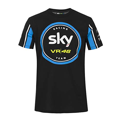 Valentino Rossi Sky Racing Team, Tshirt Mujer, Negro, XS