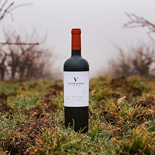 Valtravieso Vino Tinto Ribera del Duero Denominación de Origen/Vino de Páramo, Tinto Fino (99%) y Cabernet Sauvignon (1%)| Pack Lote de 6 Botellas x 750 ml