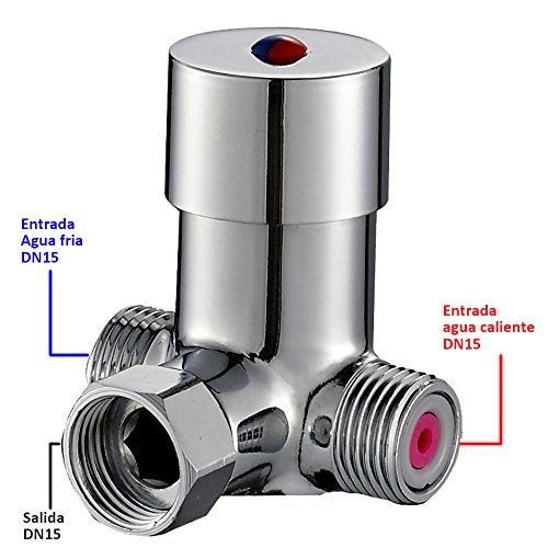 Válvula mezcladora termostática para agua fría y caliente mezcla
