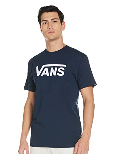 Vans Herren Classic T - Shirt, Blau (Navy/white), Medium