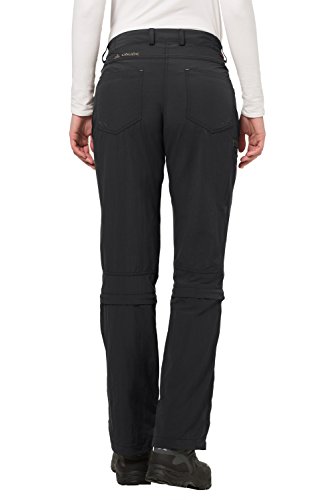 VAUDE Hose Women's Farley ZO Capri Pants - Pantalones para Mujer, Color Negro, Talla 44