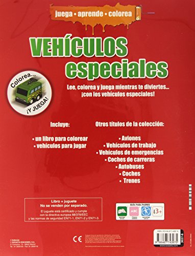 Vehículos especiales (Colorea y juega)