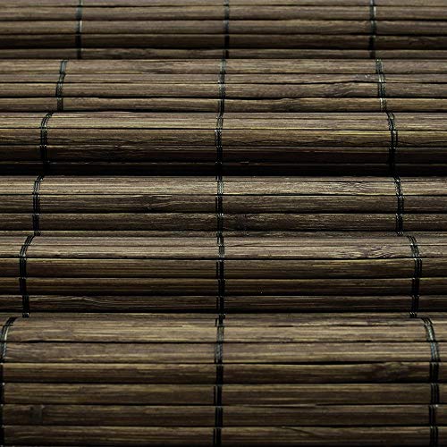 Victoria M. Persiana de Bambú, Estor Enrollable en Bambú para Interiores, Protección Solar y Privacidad, para Ventanas y Puertas, 100 x 220 cm, Marrón Oscuro