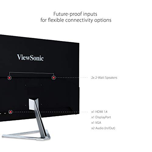 Viewsonic VX Series 3276-mhd-2 pantalla para PC 81,3 cm (32") Full HD LED Plana Plata - Monitor (81,3 cm (32"), 1920 x 1080 Pixeles, Full HD, LED, 4 ms, Plata)
