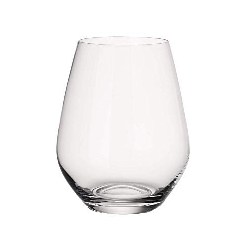 Villeroy & Boch Ovid Set de vasos de agua, 4 piezas, 420 ml, Cristal, Trasparente