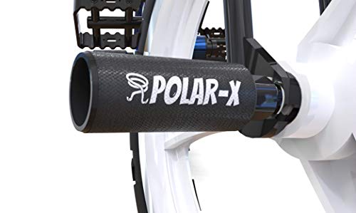 Volo Polar-X PEGFOR BMX - Pie antideslizante de aleación de aluminio, adecuado para montar en bicicleta de montaña, pernos de pie BMX, adecuados para ejes de 3/8 pulgadas (negro)