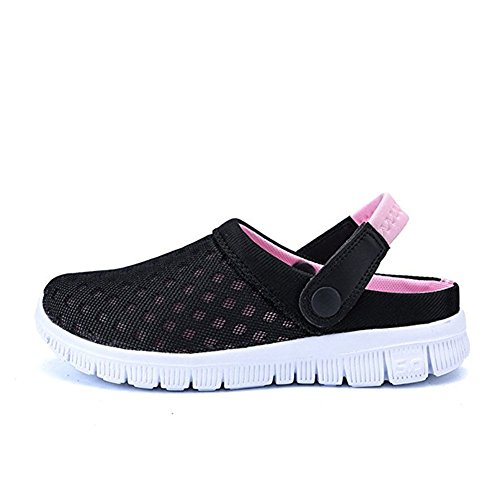 WANPUL - Zapatos antideslizantes transpirables para verano, zapatos de exterior, pantuflas para hombre y mujer, Rosa (rosa), 36 EU