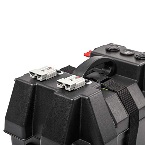 WATTSTUNDE Caja de batería para batería AGM de 100 Ah – para caravanas, autocaravanas, motores de barcos y motores eléctricos.