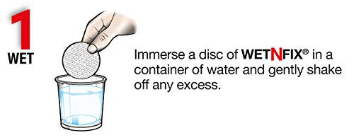 WETNFIX - Lote de 20 discos para fijación de tacos rápidamente sin necesidad de rellenar ni de volver a taladrar -
