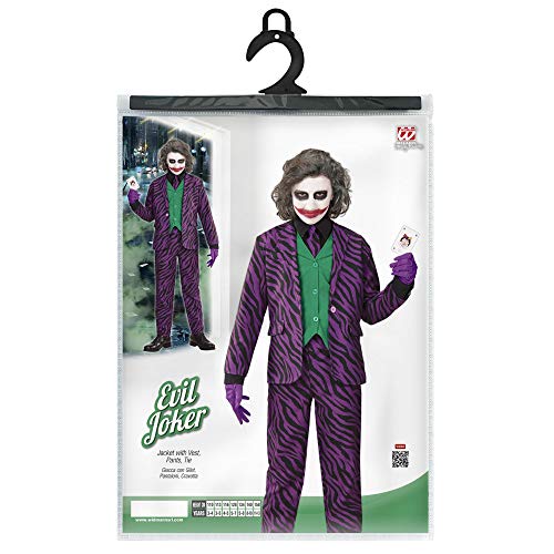 WIDMANN Evil Joker para niños, 140 cm/ ? 10 años, vd-wdm19317