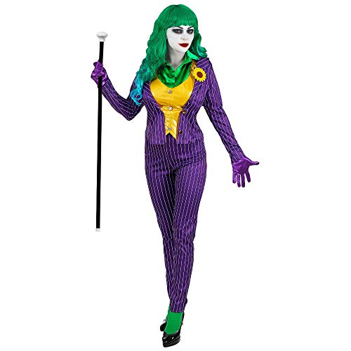 WIDMANN-Mad Joker Disfraz, multicolor, (XS) (WDM08039)
