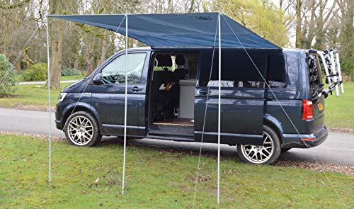 Wild Earth - Toldo para caravana VW de 300 cm x 240 cm, de color gris medio