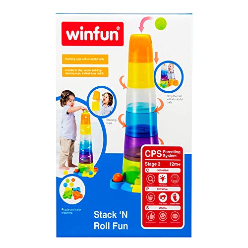 winfun - Torre apilable con juego de bolas winfun (40537)