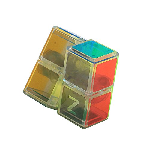 Wings of wind - Suave y Velocidad 1x2x2 Magic Cube Floppy 1x2 Sticker Puzzle Cube (2 x 2 x 1 Pulgada) (Transparente)