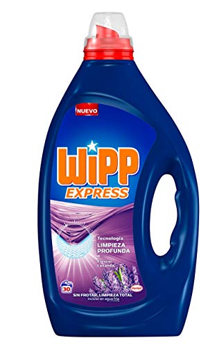 Wipp Express Detergente Líquido Lavanda - 30 Lavados, 1.5 Litros