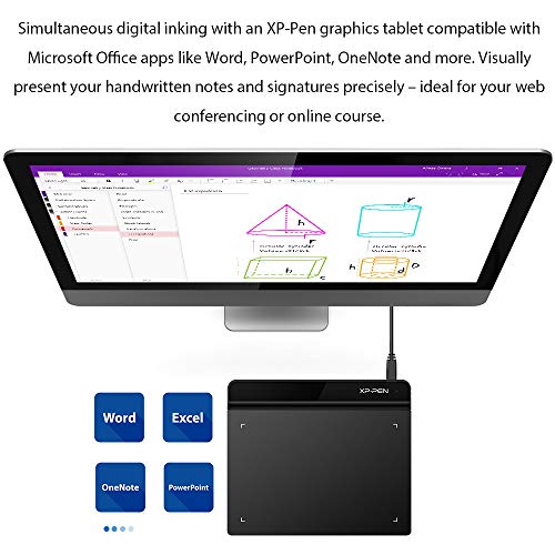 XP-Pen G640 Tableta Gráfica de Dibujo 6 x 4 Pulgadas para Juego OSU, Tableta Digital con lápiz sin Batería Compatible conWindows 10/8/7, Mac 10.10 y Superior