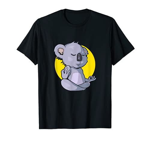 Yoga Koala Postura de Yoga Padmasana Meditación Camiseta