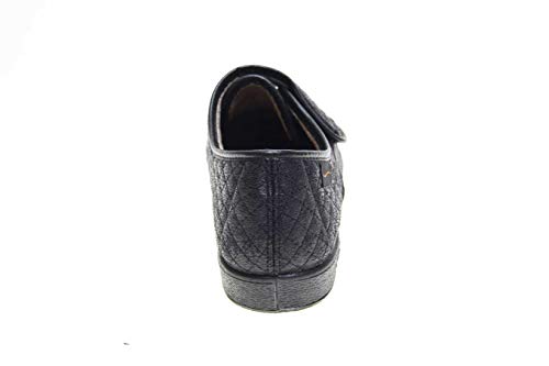 Zapatilla Velcro Mujer Tipo Zapato Doctor Cutillas en Negro Talla 37