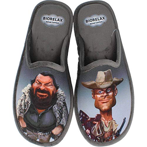 Zapatillas Biorelax - Bud Spencer y Terence Hill - Gris, 42