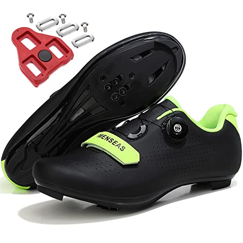 Zapatillas de Bicicleta de Montaña Antideslizantes para Hombre Mujer Zapatillas de Ciclismo MTB Transpirables Exterior Carretera (Negro,40 EU)