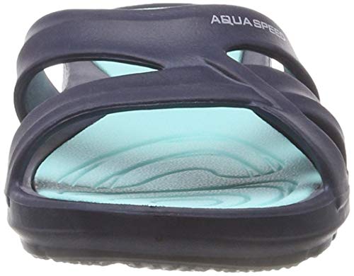 Zapatillas de piscina Panama Speed ​​para mujer, azul marino / turquesa, 39 EU