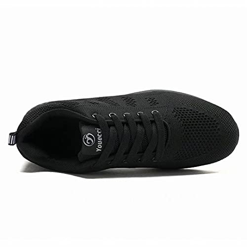Zapatillas Deportivas Mujer Zapatos Casual Running Tenis Cómodas Ligeras Sneakers(Negro Completo, EU 39)